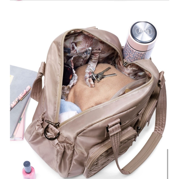 NWT Lug Women's Puddle Jumper Tote Bag Beige/Sand Taupe - Picture 7 of 10